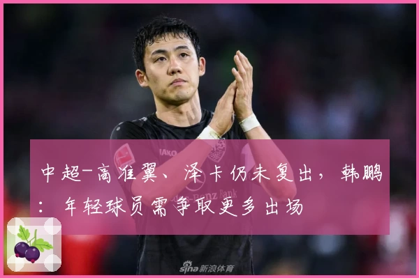 中超-高准翼、泽卡仍未复出，韩鹏：年轻球员需争取更多出场